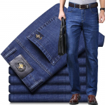 Suvised teksad Men Slim Business Straight Stretch teksad Mehed 40