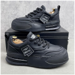 Nahast Meeste Valged Madalad Vabaajajalatsid Kerged Tossud Hingavad Spordijalatsid Jalatsid Meestele Tenisejalatsid Zapatillas Hombre 38 must