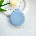 Massaaži kokkupandav peegelkamm meigipeegel v&auml;ike kammitasku kaasaskantav peegelkamm &otilde;hkpadja kamm t&uuml;drukutele massaaži&otilde;hupalli kamm sinine