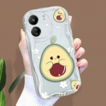 Armas koomiksimustriga kreemja tekstuuriga korpus, lainelise servaga pehme silikoonkaanega telefoni&uuml;mbris Xiaomi Redmi jaoks Xiaomi Poco C65 puhas