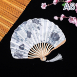 Kokkupandav lehvik Retrokaunistus Naine Mees Tantsurekvisiidid Pulmad Elutoa Kabineti Dekoor Bambusest Puidust Siid Lille Kokkupandav lehvik