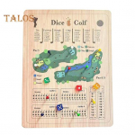 1 komplekt Puidust Golfi T&auml;ringum&auml;ng Kaasaskantav Reisi Golfi Skooritabel M&auml;nguasi Lastele T&auml;iskasvanutele Interaktiivne Golfi Lauam&auml;ng Lastele Pere&otilde;htu Peom&auml;ngu Tarvikud A