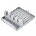 Mitmek&uuml;lgne k&ouml;&ouml;gikoristuskomplekt Seinale kinnitatav panipaik spaatlite pottide kaante jaoks s&ouml;&ouml;gipulgad ja supilusikad Vastupidav plastik hall