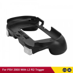 Must valge PS Vita 2000 jaoks PSV 2000 PSV2000 m&auml;ngupuldi kontroller Joypad k&auml;epideme juhtkangi kest L2 R2 p&auml;&auml;stikuga