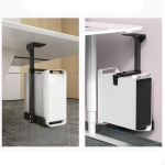 under Desk Computer Mount Bracket Adjustable Degree Swivel Easy Installation PC Mainframe Hanger