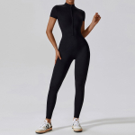Joogakomplekt Naiste Kombinesoon &Uuml;hes t&uuml;kis &uuml;likond T&otilde;mblukk L&uuml;hike varrukas J&otilde;usaal Push Up Treeningriided Fitness Bodysuit Spordir&otilde;ivad Treening&uuml;likond S