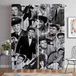 Elvise aknakardin toa jaoks, 2 paneeliga pimendavad kardinad kaamerale, halloweeni kaunistuseks, kodu sisekujunduse kardinad, varjundid, vahesein W50xH70cmx2pcs-CL