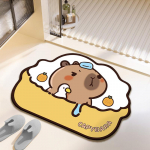 Cartoon Style Ebaregulaarne Vannitoa libisemiskindel matt WC WC uks m&auml;&auml;rdunud imav diatomit porimatt 40X60cm