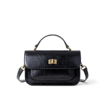 Vintage lehmanahast v&auml;ike ruudukujuline k&auml;ekott naiste vanema tekstuuriga &uuml;he &otilde;la crossbody kott