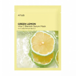 Anua Green Lemon Vita C Blemish Serum Mask 25ml 10 sheets, Brightening, Moisturizing, Korean Cosmetics, Kbeauty, sample