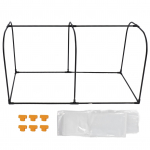 100x50x55cm l&auml;bipaistev plastmassist kasvuhoonekile talviseks soojendavaks aia kasvuhoone taimede kaitsekatteks
