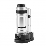 20X40X suumiga LED valgustusega valgustatud mini taskumikroskoop koos alusega