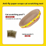 Kassi kriimustuslaud Kaitske m&ouml;&ouml;blit Lihvimine K&uuml;&uuml;nism&auml;nguasjad Ovaalne Lainepaber Kulumiskindel kassipesa Kassitarvikud