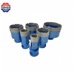 6 tk M14 keermega vaakumjoodetud kuivteemantpuurimisotsakud keraamiliste plaatide augusaag graniidist marmorist portselanist telliskivi puuriistad sinine