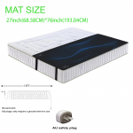 27 &times; 76 tolline maandusmatt paremaks uneks, valu vaigistamiseks ja stressi v&auml;hendamiseks &ndash; maandusjuhega maandusmatt, ideaalne magamiseks AU Plug must