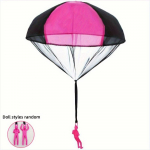 Tangle langevarjuga tegelaskuju, k&auml;si viskav s&otilde;duriv&auml;ljak, &otilde;ues m&otilde;eldud teismeliste lendav m&auml;nguasi 1PCS sinine