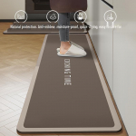 &Otilde;li imav libisemiskindel k&ouml;&ouml;gip&otilde;randamatt - mustust ja kulumist h&uuml;lgav, kergesti hooldatav diatomiitmudast jalamatt. 60x180cm