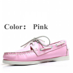 Mehed Naised Ehtne Nahk Docksides Klassikalised Paadikingad, Mees Naine Valge-Roheline Pluss Suur Suurus 36-46 Br&auml;ndi Korterid Mokassiinid A079 40