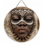 Puidust ainulaadne Aafrika mask kunstilise disainiga &uuml;mmargune puidust silt, sobib uksele, seinale, koju, tuppa, talumajja, t&auml;navale, poodi, garaaži, baari, aeda Wood