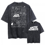 Retro Rock Arctic Monkeys muusikaalbumi graafilise T-s&auml;rgi meeste vintage pestud &uuml;lisuur l&uuml;hikeste varrukatega T-s&auml;rk Y2K hiphopi t&auml;navariietus M