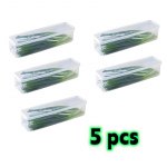 5/3/1-pakendis k&ouml;&ouml;gi pikad ristk&uuml;likukujulised toiduainete s&auml;ilitusmahutid, plastikust korduvkasutatavad k&uuml;lmiku organiseerimiskarbid 5pcs