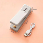 1 tk minipitser 2-&uuml;hes laetav kaasaskantav kott Mugav ja vastupidav toidukottide sulgemismasinad plastikust suupistete PVC-kottide jaoks v&auml;lipiknikukampaania jaoks valge