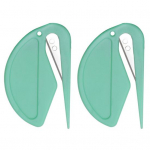 2 tk/komplekti kirjaavaja plastikust mini kaasaskantav multifunktsionaalne terav ots Ohutu terav ja t&otilde;hus posti&uuml;mbrikuavaja l&otilde;ikur Kodukontoritarbed roosa punane v&auml;rv