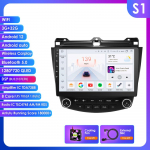 Ossuret Juhtmevaba Carplay Android 13 UIS7862S 2din Autoraadio Multimeediam&auml;ngija Honda Accord 7 2003-2007 jaoks 4G Navigatsioon GPS BT Roolinupu Kontroll RDS Bluetooth DVR S1 8Core 3G 32G
