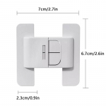 2 tk Laste turvakaitse k&uuml;lmiku lukk kodum&ouml;&ouml;bli kapi ukse turvalukud avanemisvastased veejaoturi lukuga lukud