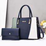 Uus Mudel Emade Kott Spleissitud V&auml;rvikontrast Suure Mahutavusega K&auml;ekott Moodne Lihtne &Uuml;he &Otilde;la Crossbody Temperament Emade Kott .