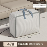 Oxfordi riide hoiukotid, suure mahutavusega riiete hoiukott, veekindel kolimiskott, reisitekikott magamistuppa Medium must