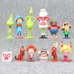 12 tk/komplekt Grinch-teemalised figuuride kollektsiooni mudelm&auml;nguasjad j&otilde;ulu- ja halloweeni kingitus no box