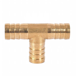 1 tk 6-16 mm messingist T-osa 3-suunaline k&uuml;tusevooliku pistik suru&otilde;hu&otilde;ligaasitoru jaoks 6MM kuld