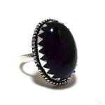 Sage Amethyst Handmade 925 Sterling Silver Jewelry Ring Size 7 a6u35