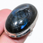 Labradorite Handmade 925 Sterling Silver Gift Jewelry Ring Size 10 v9d72