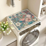 Tolmukindel 3D Lille Diatoommuda Veekindel ja Imav Libisemisvastane Matt Pesumasina v&otilde;i &Ouml;&ouml;kapi jaoks 40x50cm (Crystal Velvet)