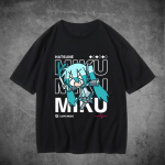 2025 Uus Meeste T-s&auml;rk Vabaaja T-s&auml;rk Puuvillane T-s&auml;rk Erinevad Suurused Tr&uuml;kitud T-s&auml;rk Hatsune Miku Tr&uuml;kitud T&auml;navastiilis T-s&auml;rk L