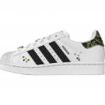 Minecraft x adidas Superstar 2 J Creeper Laste tossud Valge Cloud-White Core-Black JQ8749 35&frac12;