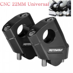 CNC Must 22mm 7/8 Mootorratta Lenkstangid T&otilde;stik Kinnitusklamber Adapter