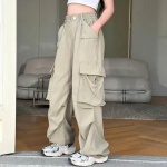 Eksklusiivsed 2025 T&uuml;drukute Suvised Cargop&uuml;ksid: Kerge, Vaba, Laiade s&auml;&auml;rtega stiil keskmistele ja suurtele lastele 150 cm khaki