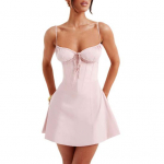 Naiste Seksikas Kleit Sling Varrukateta Seljatu Kokteilikleit &Uuml;hev&auml;rviline Paeltega Reguleeritav &Uuml;le P&otilde;lve Pikkusega Kleit S punane