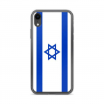 Coque iPhone XR - PIXELFORMA - Drapeau d'Isra&euml;l - Silikoonist supp - Finitions fines - Moderne