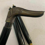 Antiikstiilis Viktoriaanlik Vanaaegne Disainer Messingist K&auml;epidemega Kepp Puidust Jalutuskepp M aero