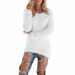 S&uuml;gistalvised naiste pl&uuml;&uuml;sis kampsun vabaaja vaba pikkade varrukatega kaelusega topid &uuml;hev&auml;rvilised pullover-s&auml;rgid XXXXXL