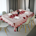 Puuvillane s&ouml;&ouml;gilaua kate 6 inimesele - 60x90 tolli kate - Vastupidav lauakaitsekate - S&ouml;&ouml;gilaua kate Onesize