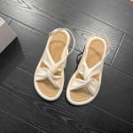 Naiste Sandaalid Klassikalised Ankelrihmaga Pandlaga Suvised Sandaalid Madalad Pehme Tallaga Lamedad Sandaalid Naistele Vabaaja Suvised Jalatsid 35 beež