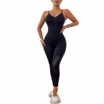 Naiste vormivad kombinesoonid Varrukateta k&otilde;hukontrolliga bodysuit K&otilde;rge v&ouml;&ouml;kohaga t&auml;ieliku keha kompressioon &Uuml;heosaline romper S must