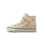 Converse Chuck Taylor All Star Easy-On High TD Tikitud Lilleline Prindi - Looduslik Elevandiluu Beebi Tossud Valge Must A01617C 20