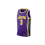Jordan NBA Anthony Davis Nr. 3 Lakers Korvpalli Kiirkuivav F&auml;nnis&auml;rk Meeste Topp Lilla CV9481-511 S