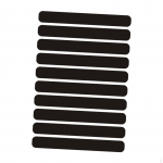 Reflective Sticker Black Easy to Install Decoration Decal for Helmet Laptop Car Length 8 cm